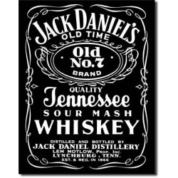 Plaque en métal whisky Jack Daniel's
