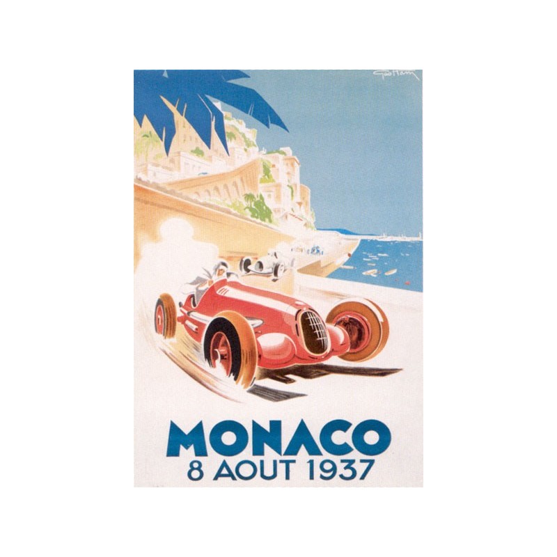 Plaque métal Monaco 30 x 40 cm
