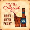 Plaque en métal vieilli bière Root Beer Float