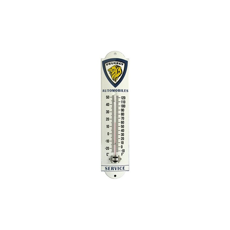 Thermomètre émaillé Peugeot Automobiles Service
