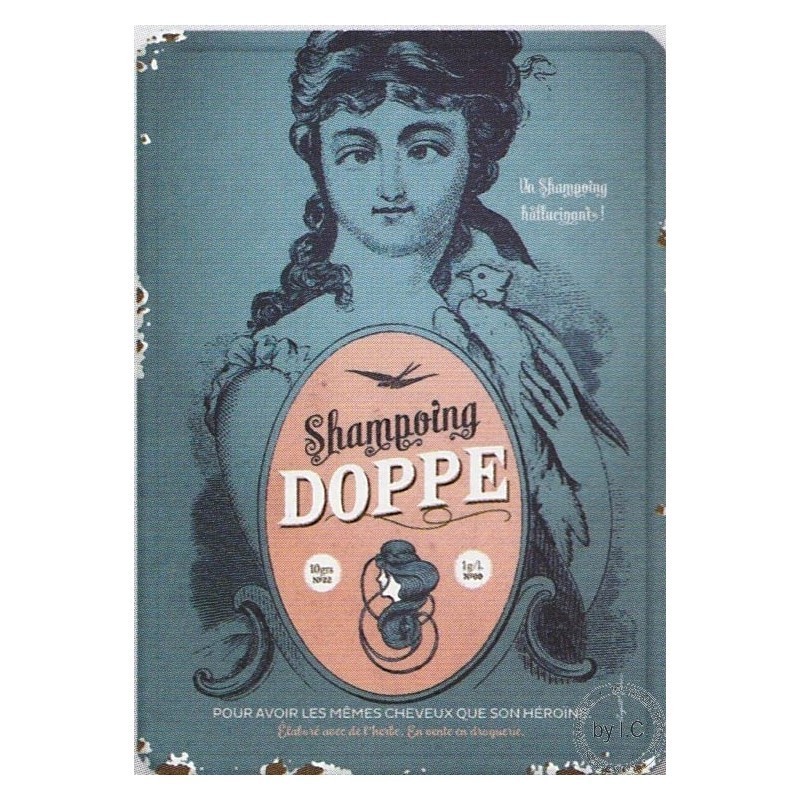Plaque métal Shampoing Doppe