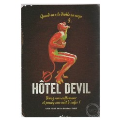 Plaque métal Hôtel Devil