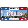 Plaque métal Paris Tour Eiffel