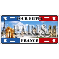 Plaque métal Tour Eiffel Paris