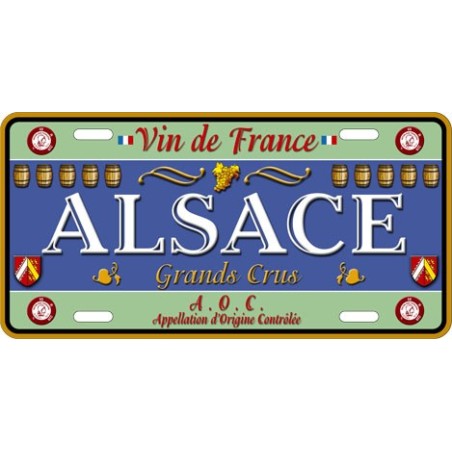 Plaque métal Alsace