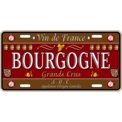 Plaque métal Bourgogne