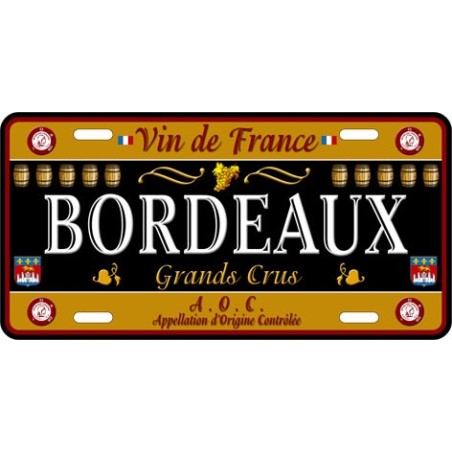 Plaque métal Bordeaux