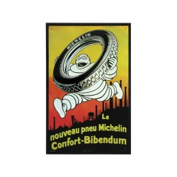 Plaque métal Michelin Confort-Bibendum