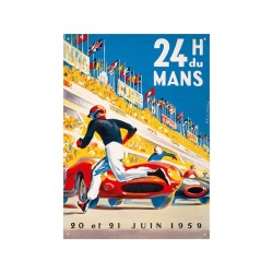 Plaque métal 24 heures du Mans 1959