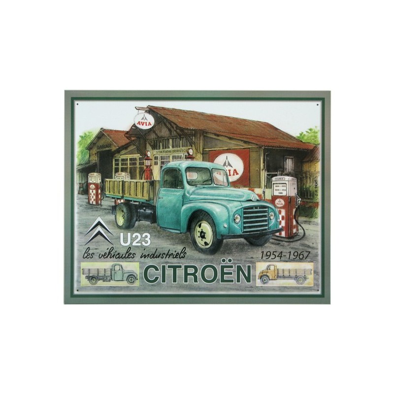 Plaque métal Citroën U23