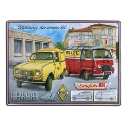 Plaque métal Renault Utilitaires des années 60