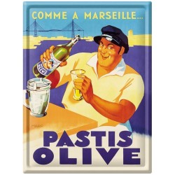 Plaque Pastis Olive Marseille