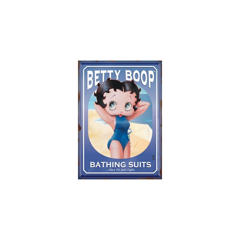 Plaque en métal Betty Boop bathing suits