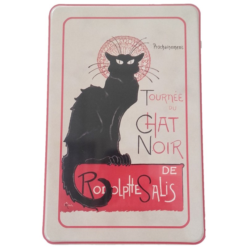 Plaque métal "tournée du chat noir"