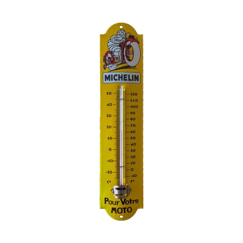 Thermomètre émaillé "Michelin pour votre moto"