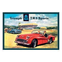 Plaque publicitaire Triumph TR3
