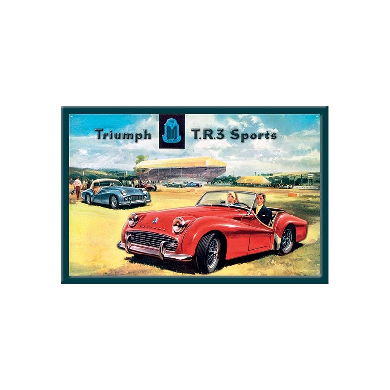 Plaque publicitaire Triumph TR3